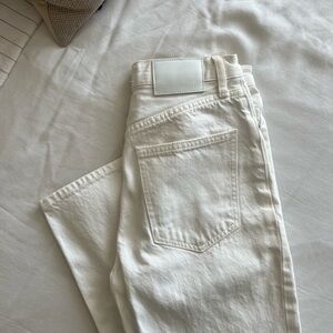 Aritzia Denim Forum White Jeans